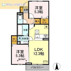 ペアージュ　Iの物件間取画像